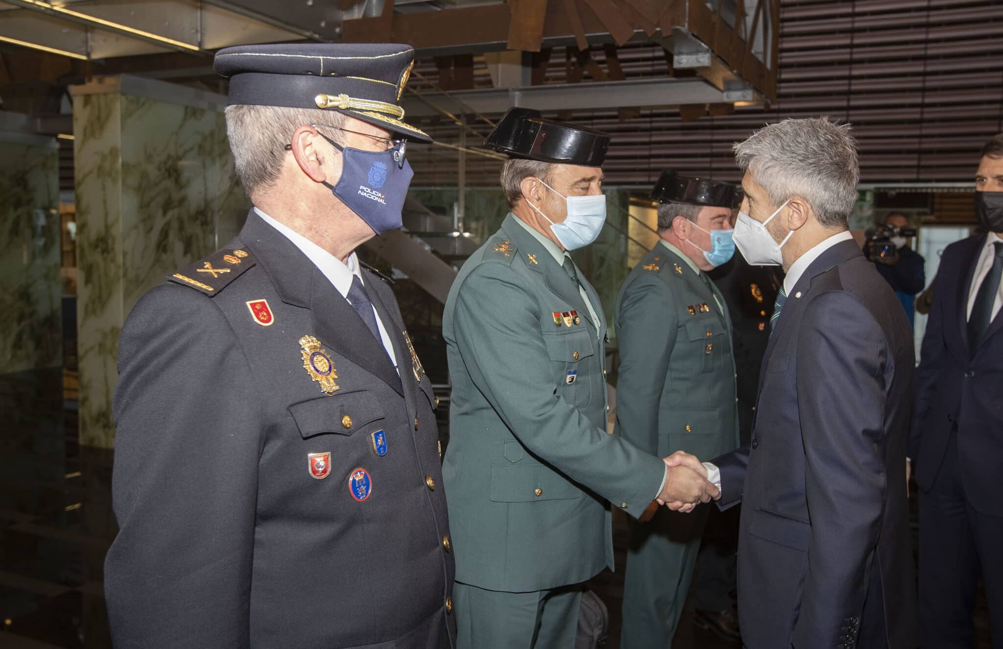 El Ministro del Interior, Fernando Grande-Marlaska, en la presentación del III Plan Especial de Seguridad para el Campo de Gibraltar