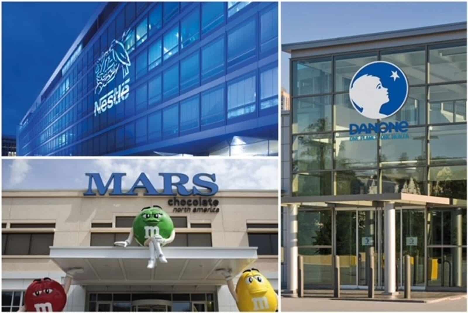 Nestlé, Mars y Danone