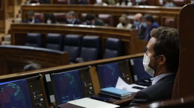 Pablo Casado, en el Congreso de los Diputados. Pablo Casado, en el Congreso de los Diputados.