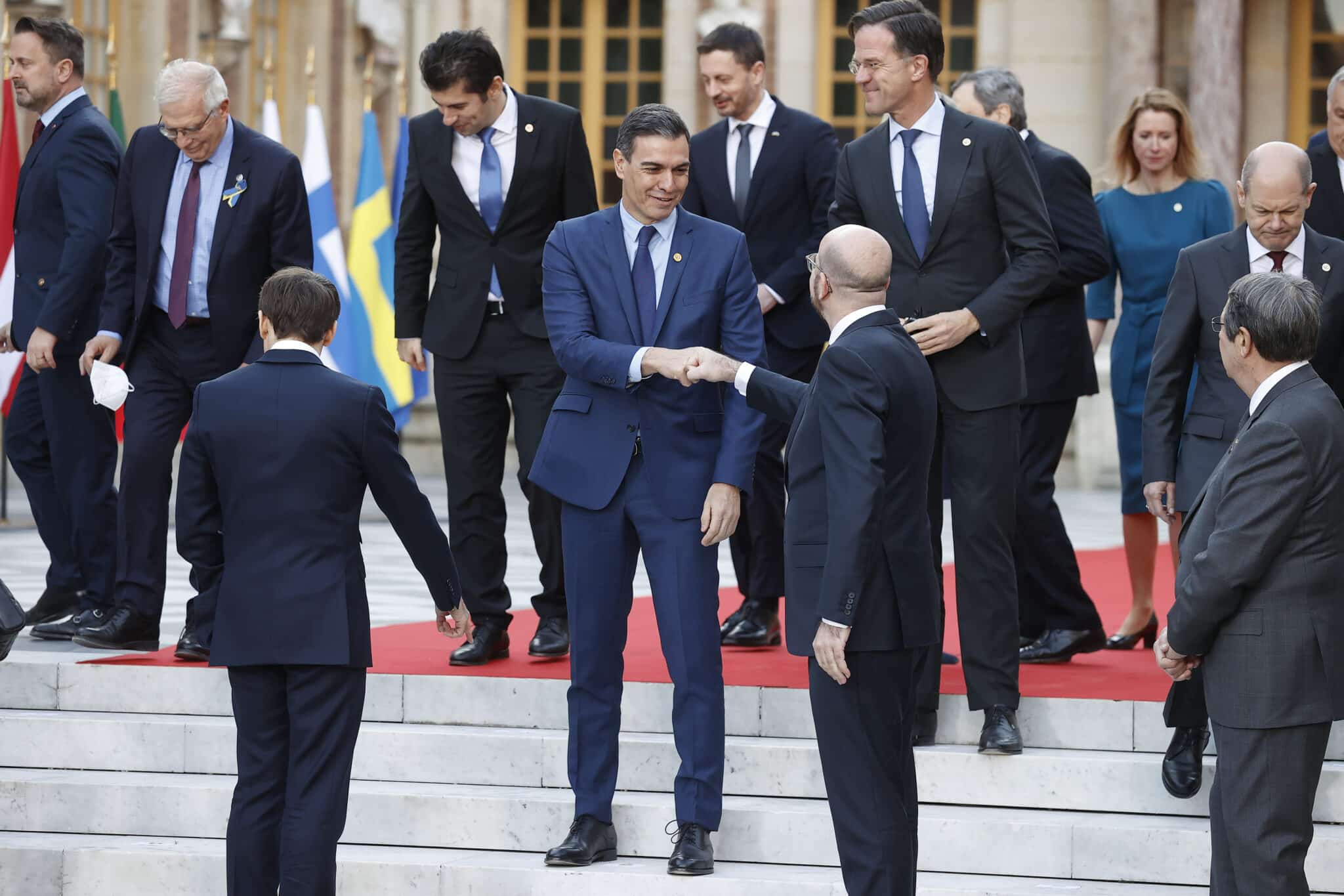 Pedro Sánchez en la cumbre de Versalles