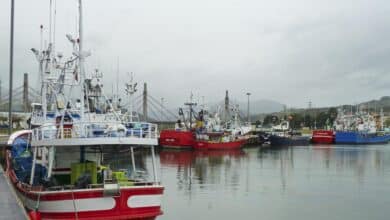 Flotas de pesca en el Cantábrico no faenarán hasta el lunes como consecuencia de la huelga de transportistas