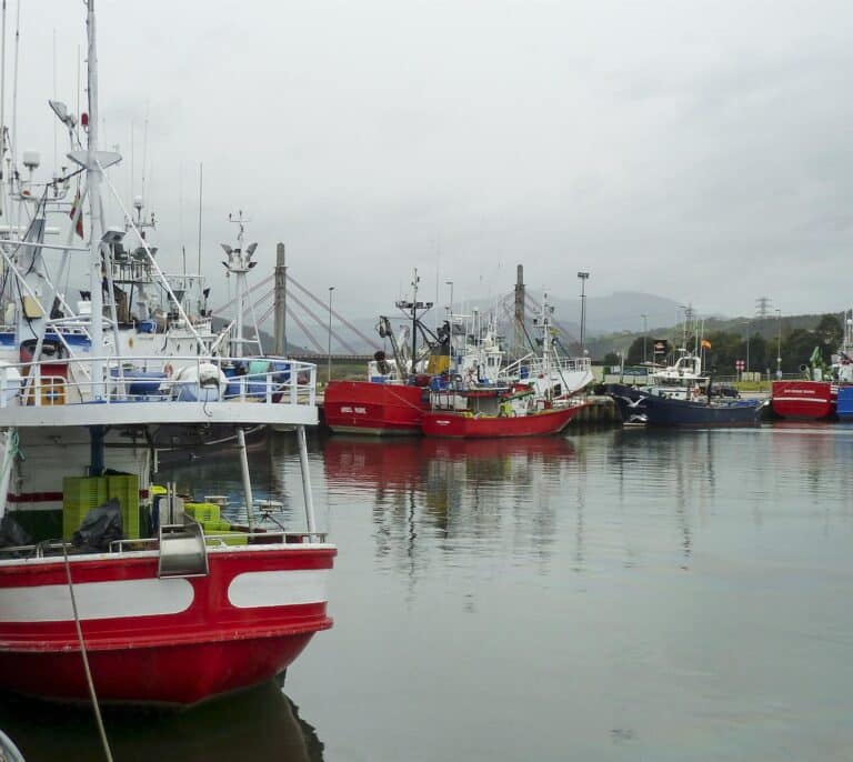 Flotas de pesca en el Cantábrico no faenarán hasta el lunes como consecuencia de la huelga de transportistas