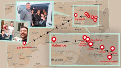 El español que recorrió Europa para salvar a su familia ucraniana