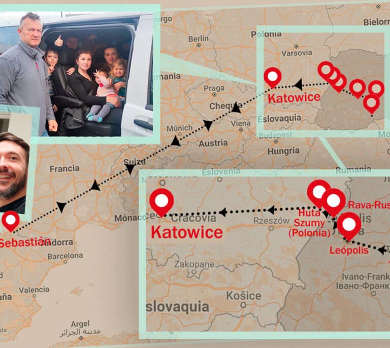 El español que recorrió Europa para salvar a su familia ucraniana