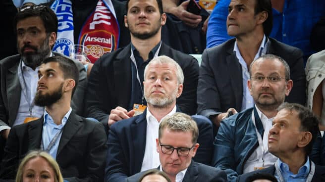 El magnate ruso Roman Abramovich, en Azerbaiján durante un partido entre el Chelsea y el Arsenal.