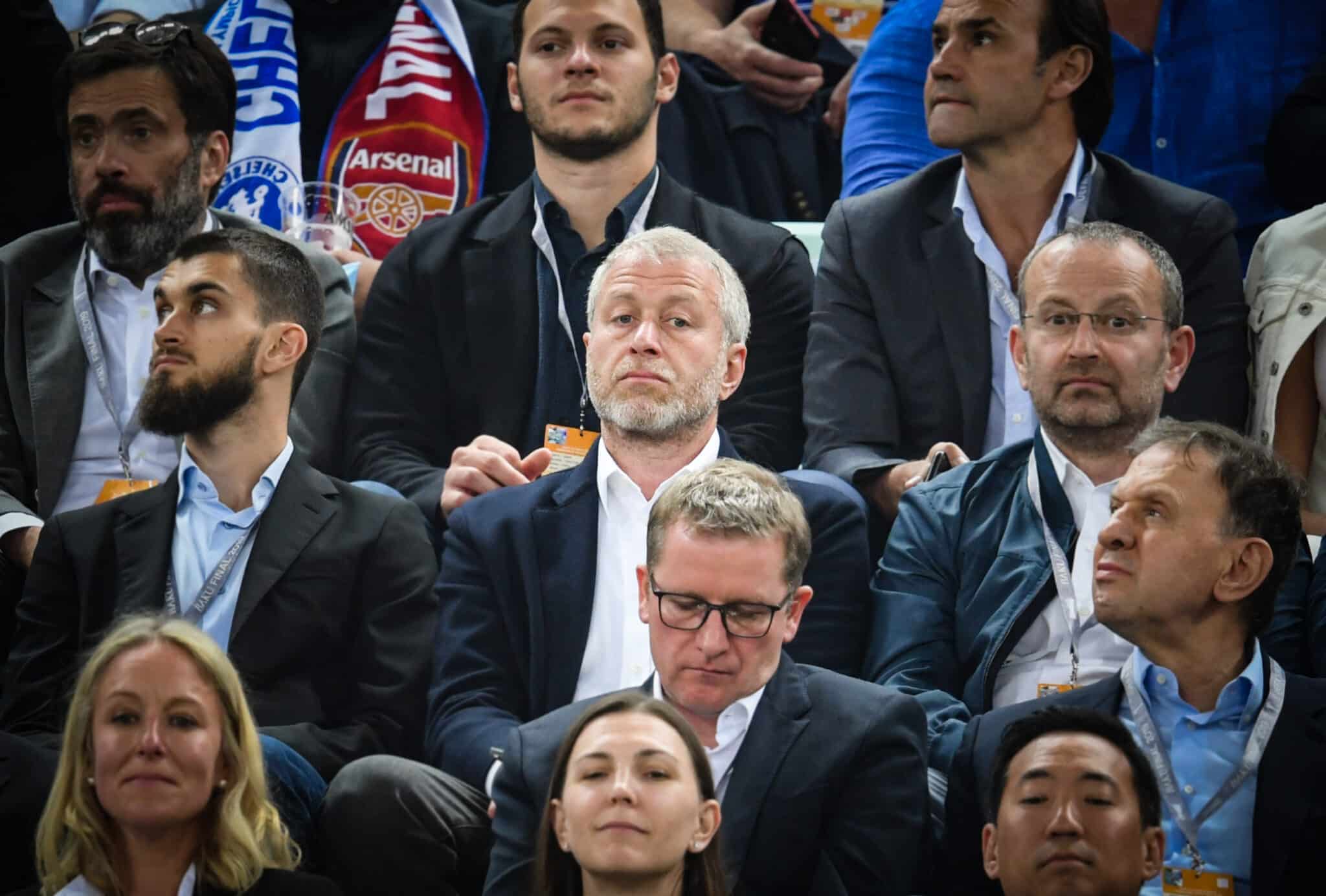 El magnate ruso Roman Abramovich, en Azerbaiján durante un partido entre el Chelsea y el Arsenal.