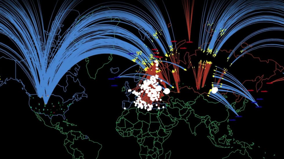 Detalle de la simulación de una guerra nuclear de la Universidad de Princeton