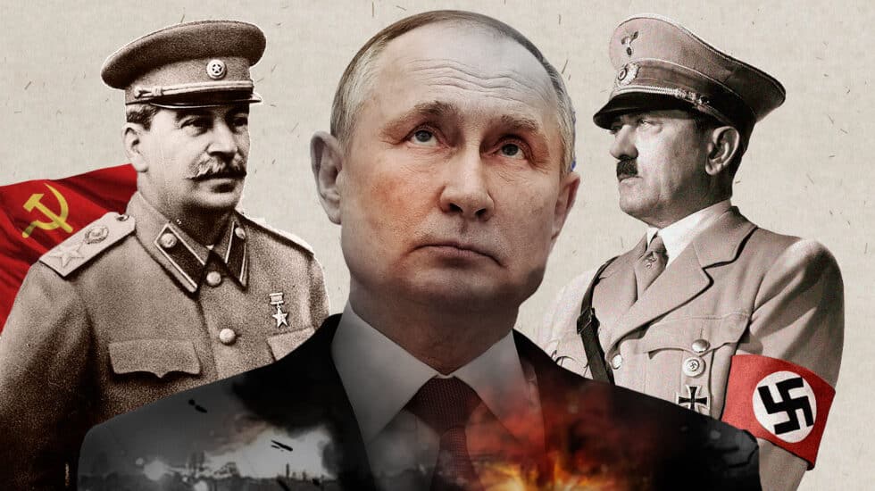 Imagen de Stalin, Putin y Hitler