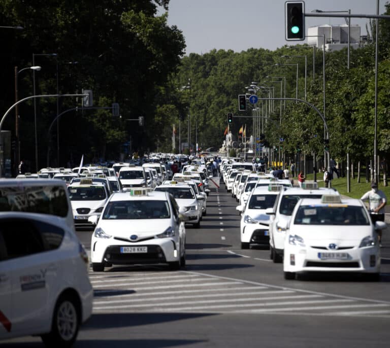 Los taxistas también se manifestarán en Madrid por la "situación crítica" del sector