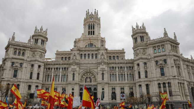 Manifestación en Madrid convocada por Vox para pedir abaratamiento de precios MADRID, 19/03/2022. Manifestación convocada por Vox contra la subida de precios de la luz y productos básicos
