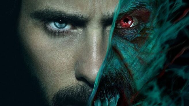 Jared Leto en 'Morbius' Portada de la películas Morbius, protagonizada por el actor Jared Leto