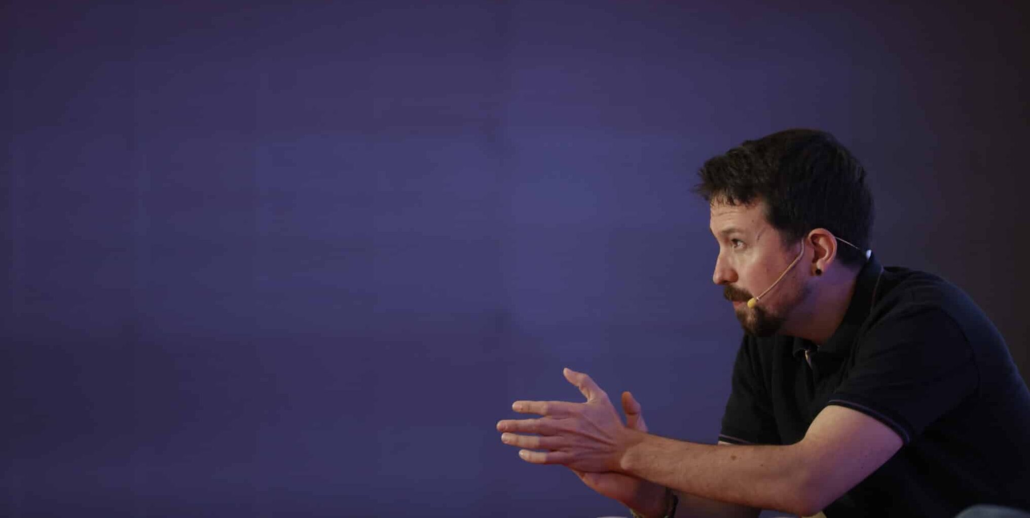 El exvicepresidente del Gobierno y exsecretario general de Podemos Pablo Iglesias, durante la presentación de su libro 'Verdades a la cara',
