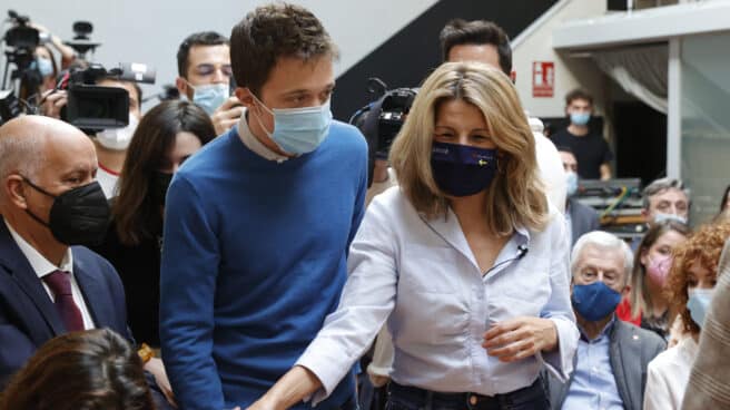 Iñigo Errejón y Yolanda Díaz, en Madrid.