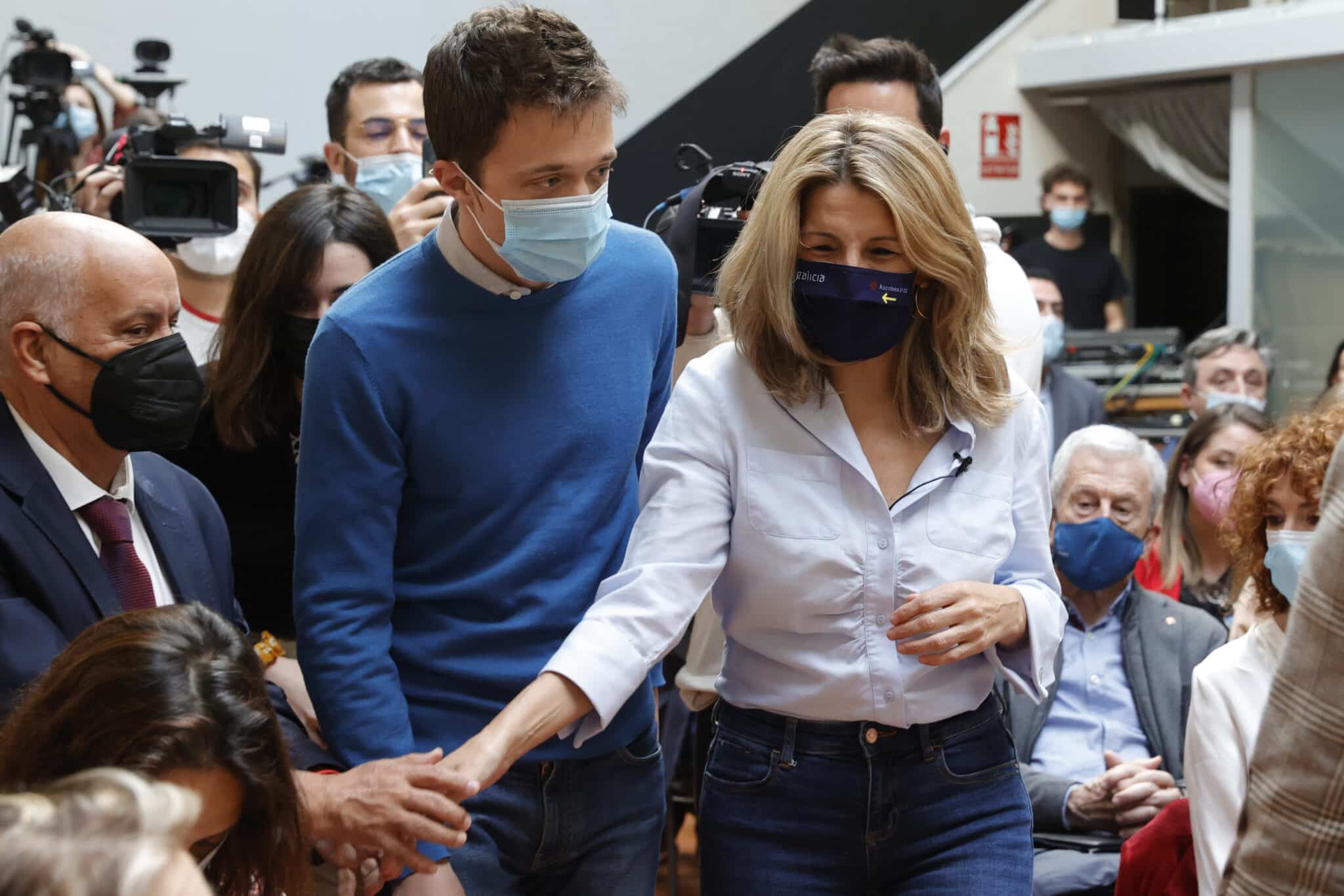 Iñigo Errejón y Yolanda Díaz, en Madrid.