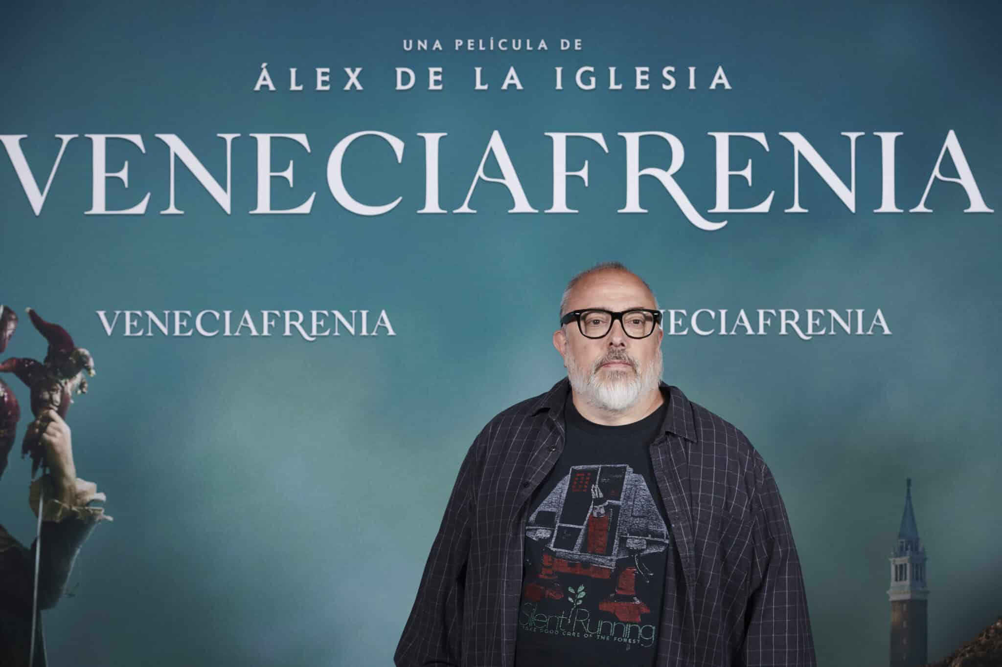 El director, productor y guionista de cine español y director de "Veneciafrenia" Álex de la Iglesia asiste al estreno de la nueva película de terror