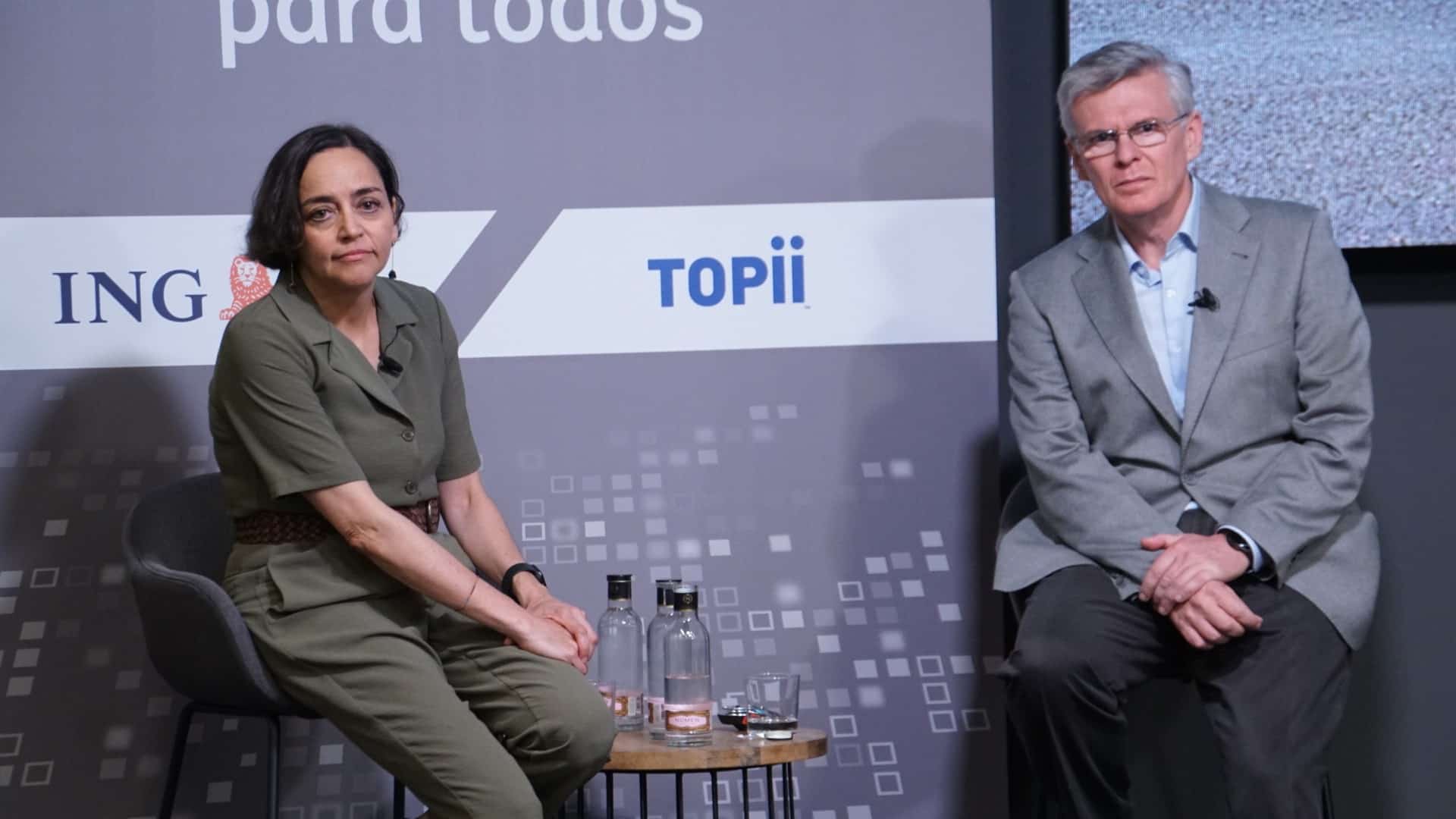 Almudena Román, directora general de banca para particulares ING_Javier Celaya, presidente ejecutivo de TOPII