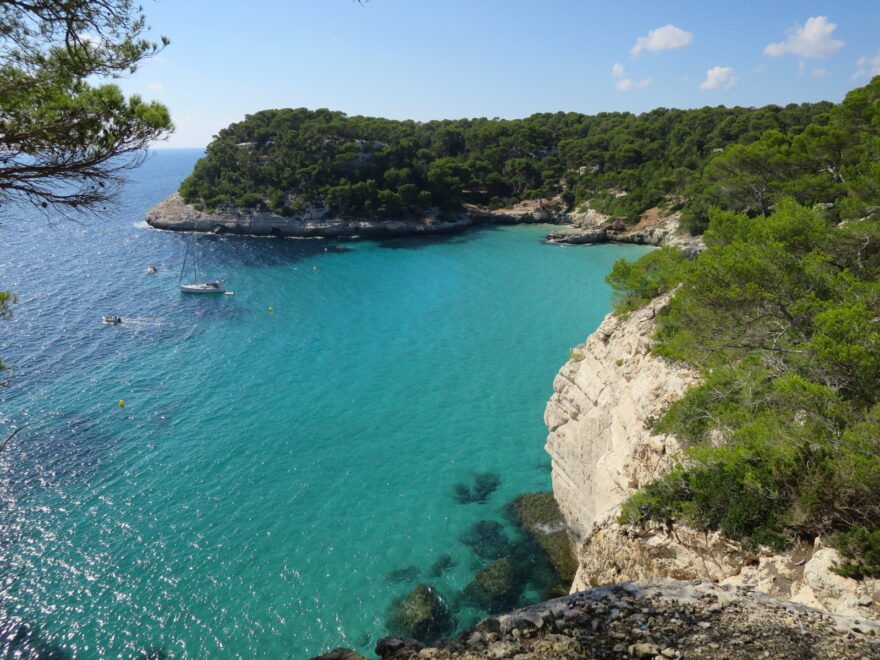 Cala Mitjaneta, en Menorca.