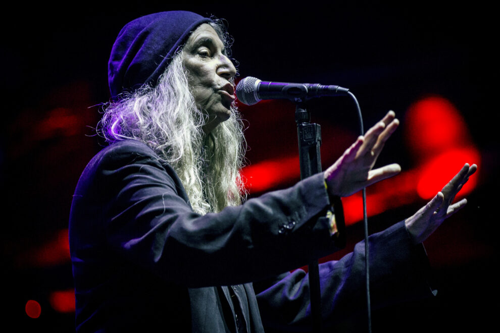 Patti Smith actúa en el festival de música Vodafone Paredes de Coura.