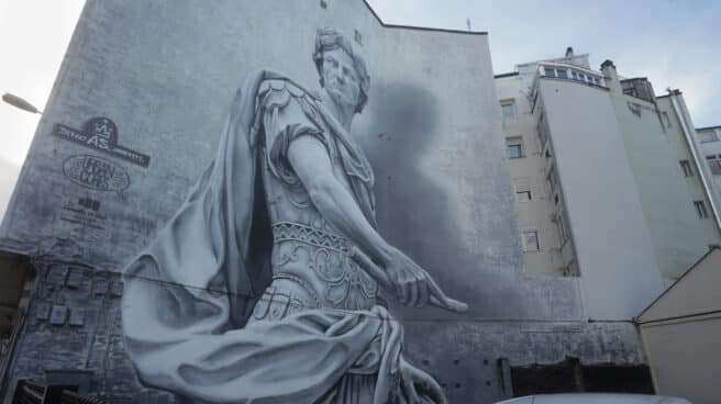Graffitti de Julio César en Lugo La verdadera historia de Julio César