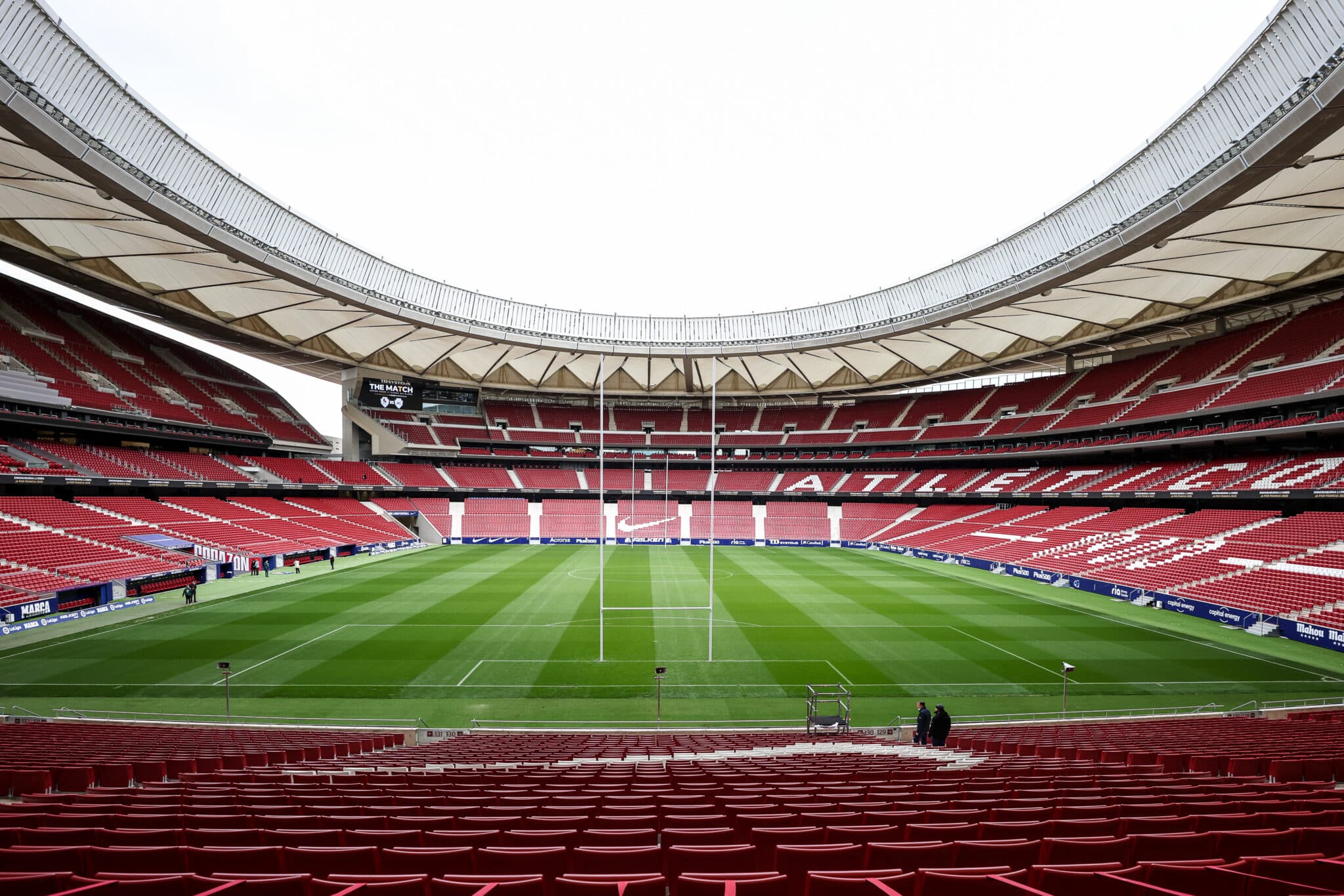 Vista general del estadio Wanda Metropolitano