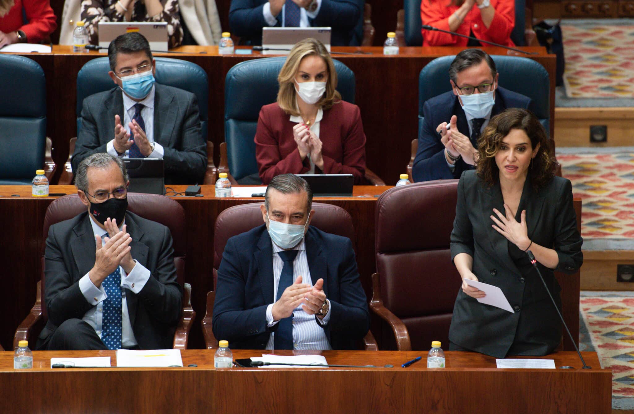 Ayuso, en la Asamblea de Madrid.