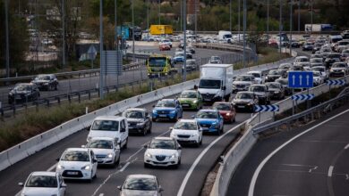 Hasta seis kilómetros de retención en la AP-7 en la operación retorno de Semana Santa