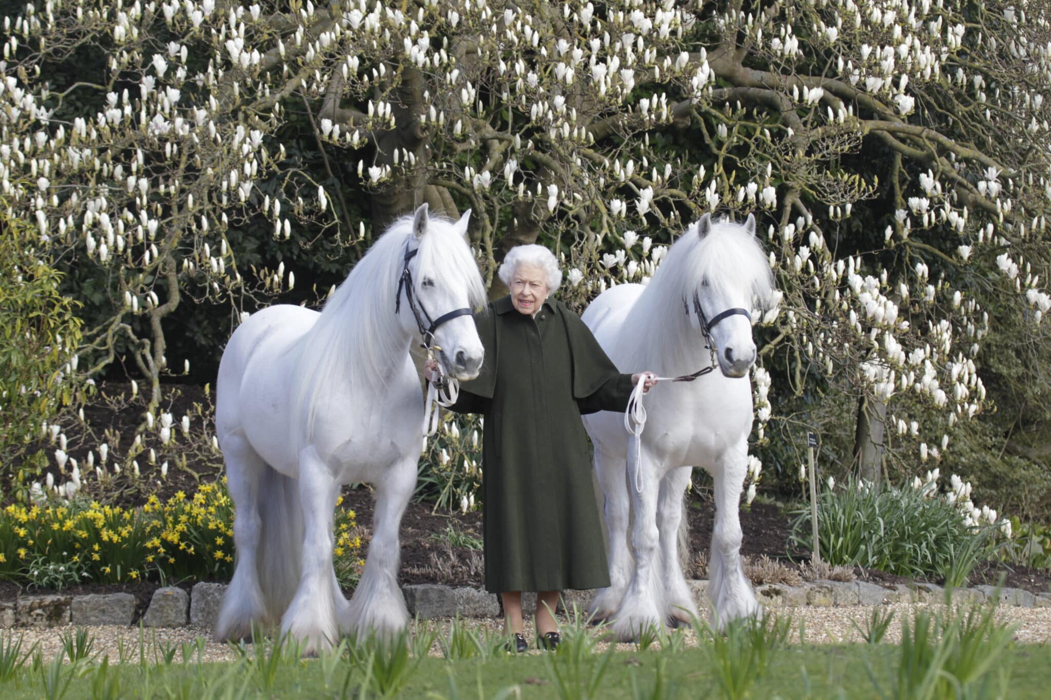 Isabel II de Inglaterra en una foto para celebrar su 96 cumpleaños