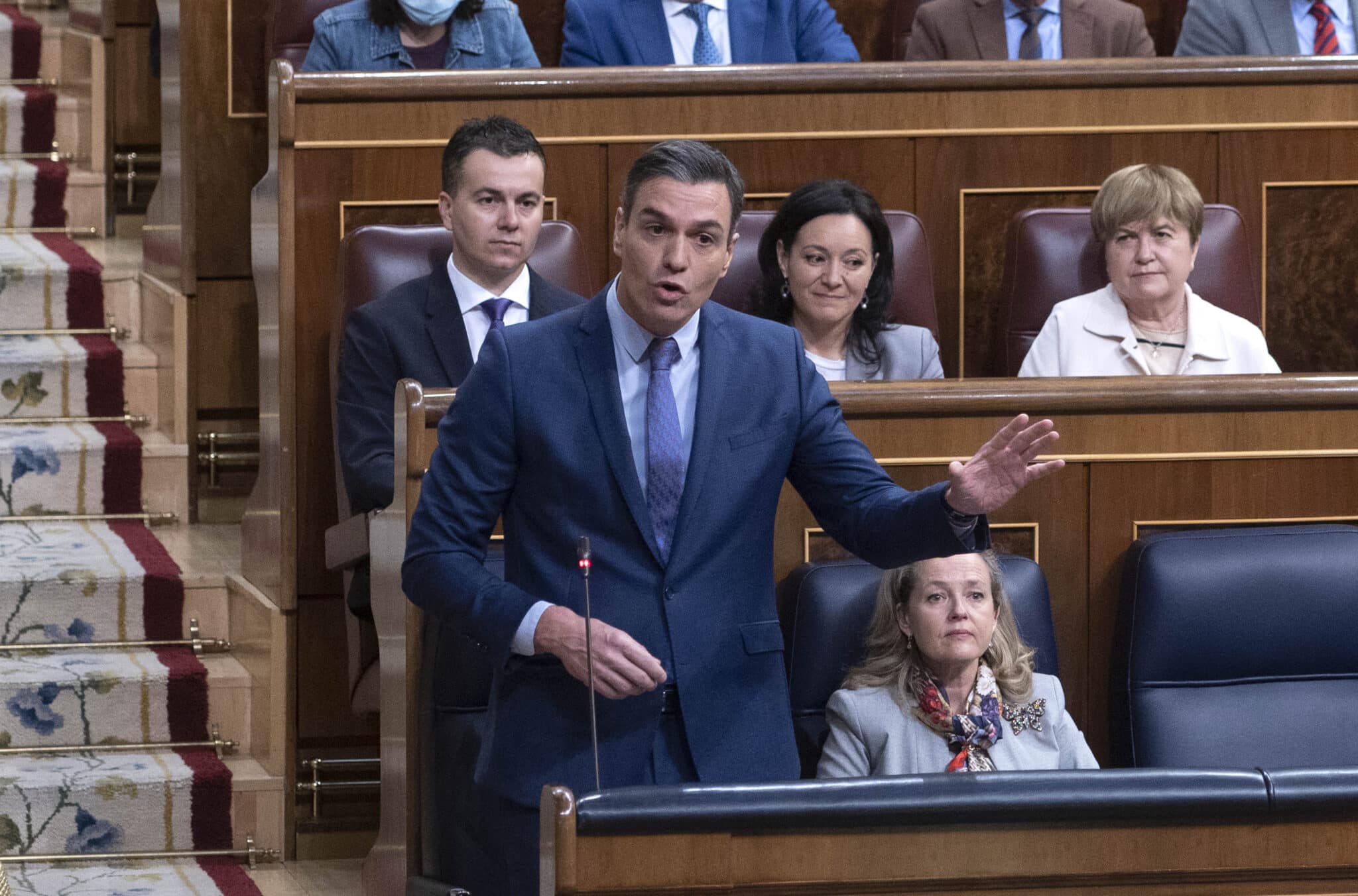 Pedro Sánchez, en una intervención el Congreso. de los Diputados