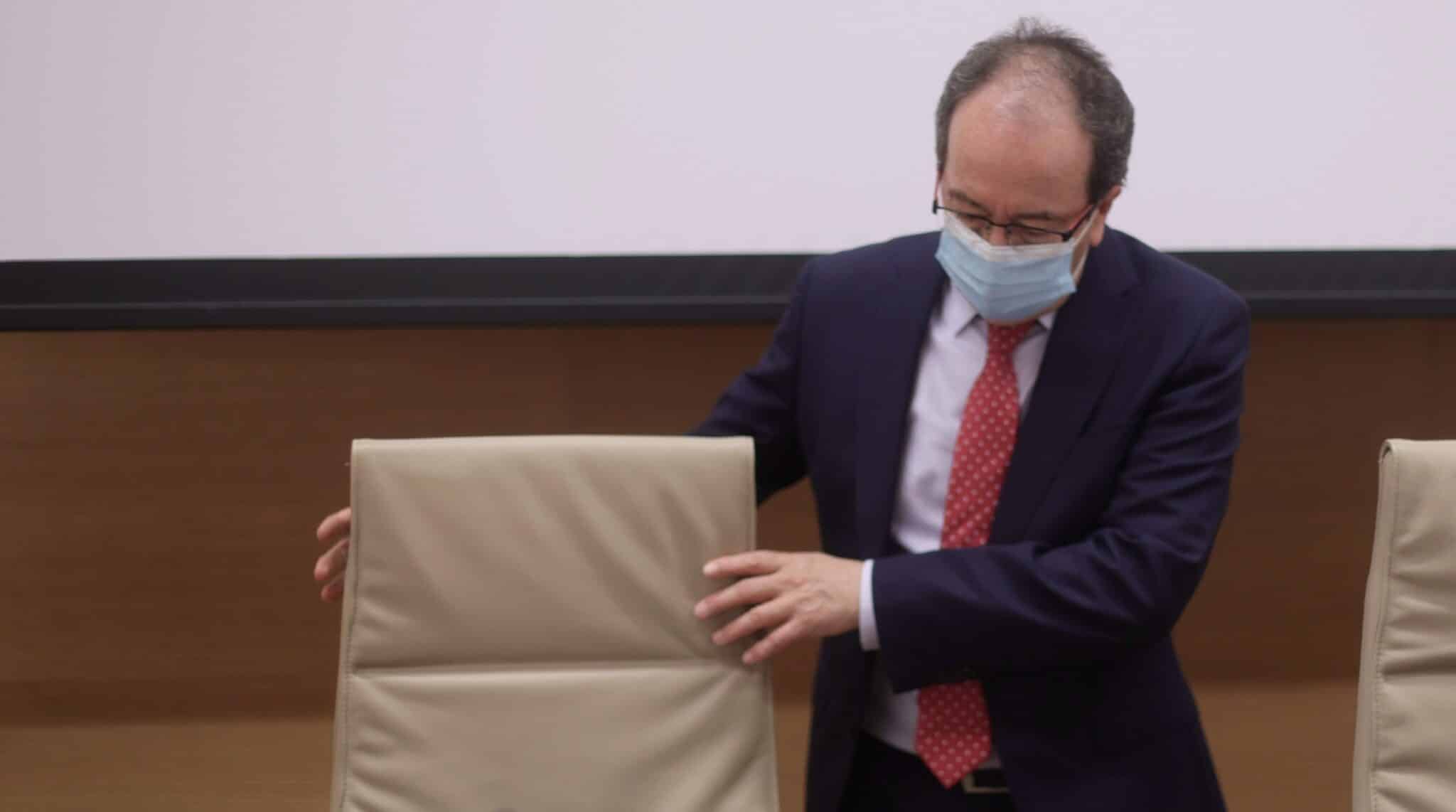 El presidente del CTBG, José Luis Rodríguez Álvarez, en una comparecencia en el Congreso.