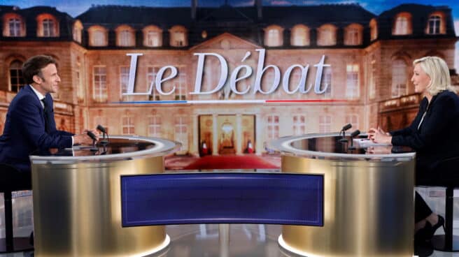 Macron y Le Pen en el debate de la segunda vuelta