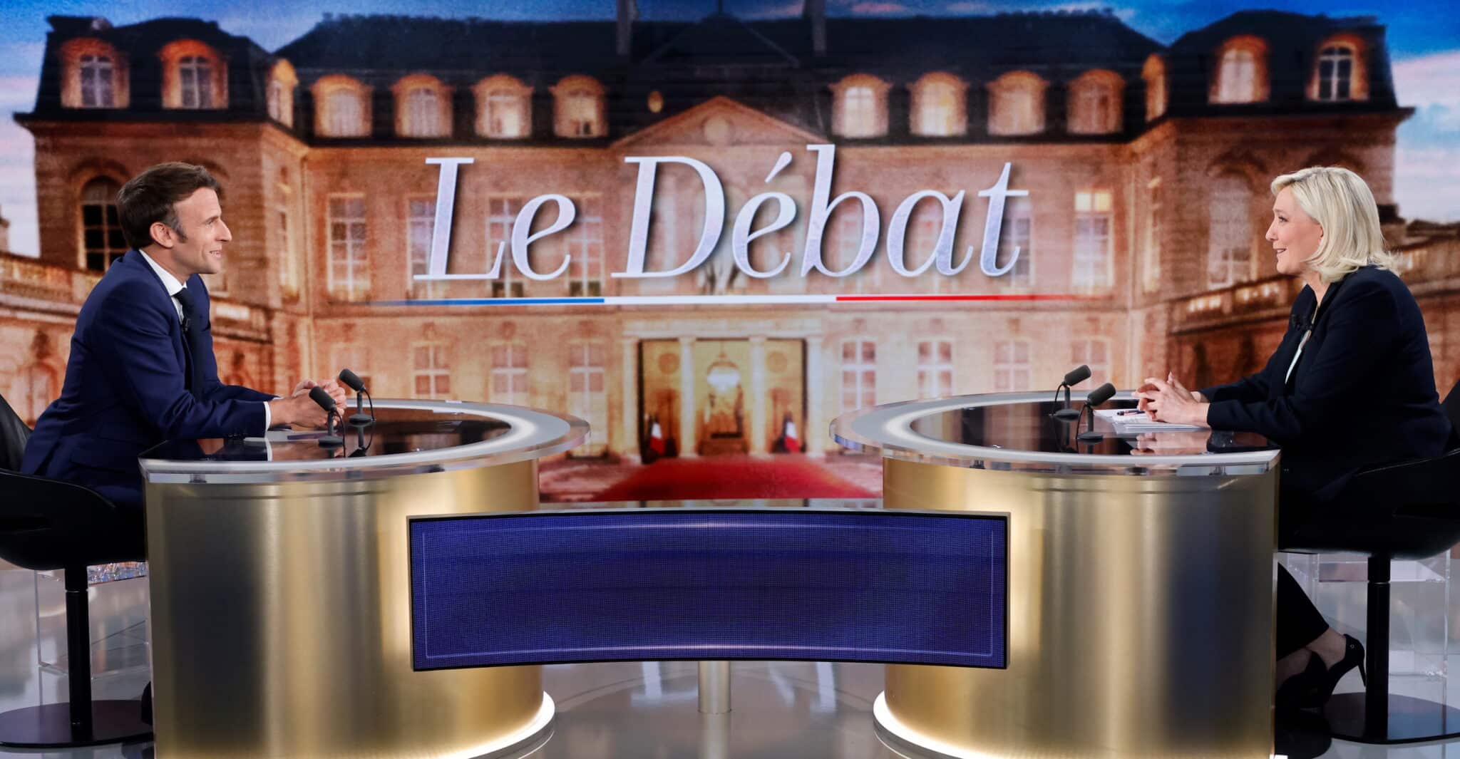 Macron y Le Pen en el debate de la segunda vuelta