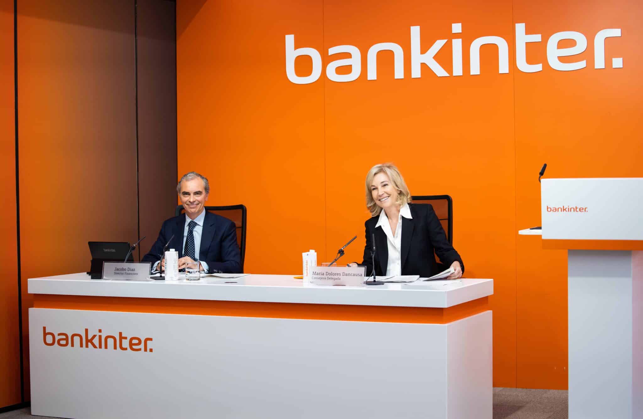 María Dolores Dancausa, CEO de Bankinter, Jacobo Díaz, Director Financiero