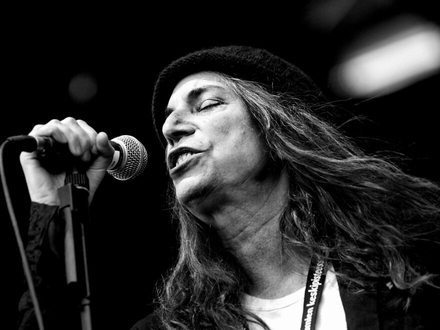 Patti Smith en el escenario