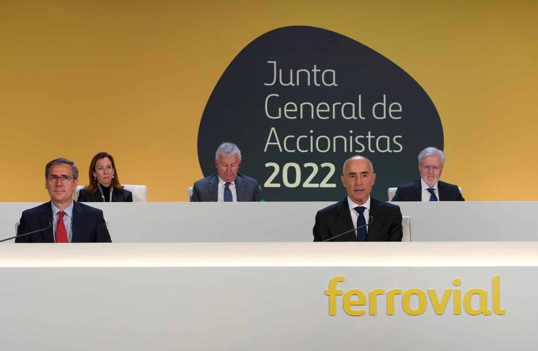 Imagen de la junta general de accionistas de Ferrovial.