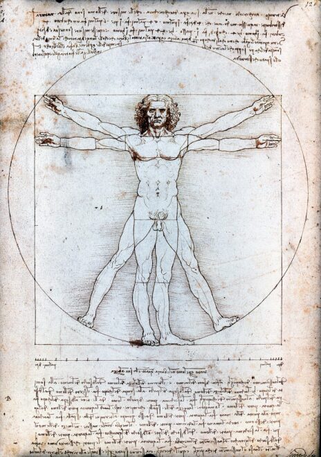 'El hombre de Vitruvio' de Leonardo Da Vinci