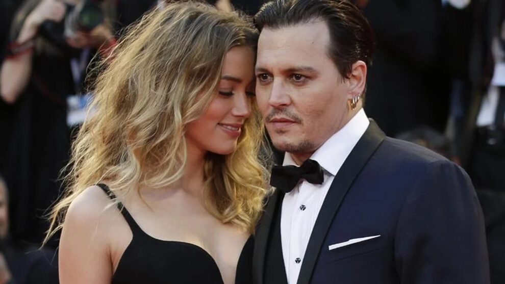 Amber Heard y Johnny Depp durante su noviazgo