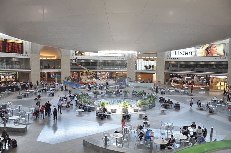 Aeropuerto internacional de Ben Gurion, en Israel.