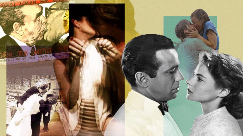 Imágenes de besos míticos de la historia del cine, arte e historia, en el Día Internacional del Beso 2022