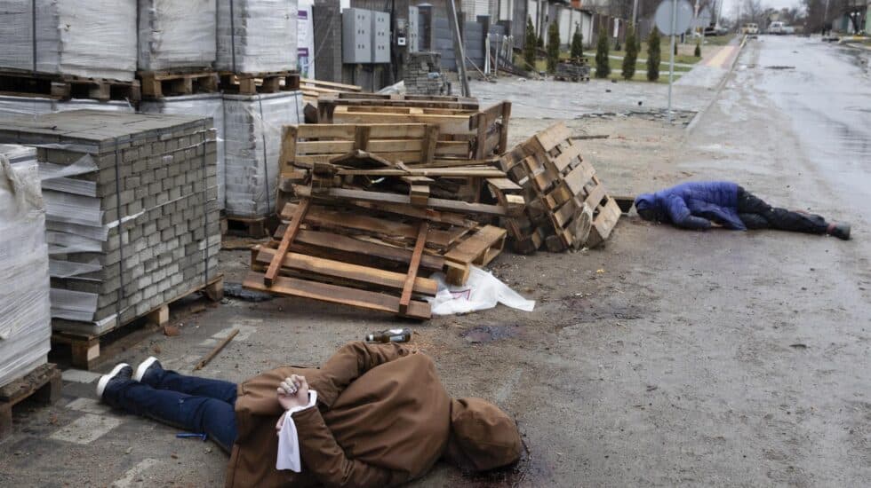 Cadáveres de civiles en Bucha, Kiev