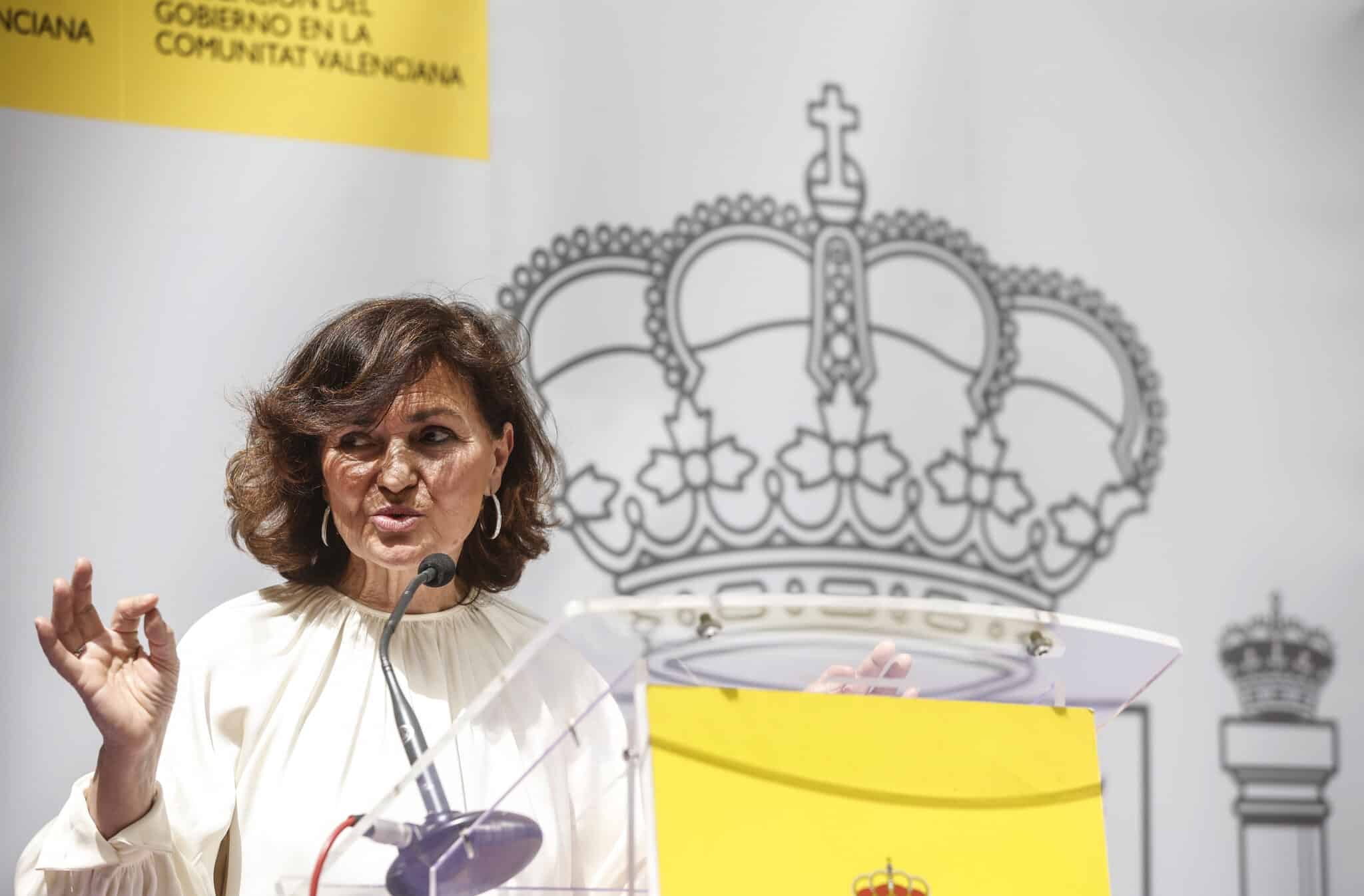 La ex vicepresidenta del Gobierno, Carmen Calvo.