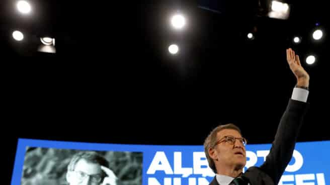 Alberto Núñez Feijóo, proclamado presidente del PP en el Congreso de Sevilla. Alberto Núñez Feijóo, proclamado presidente del PP en el Congreso de Sevilla.