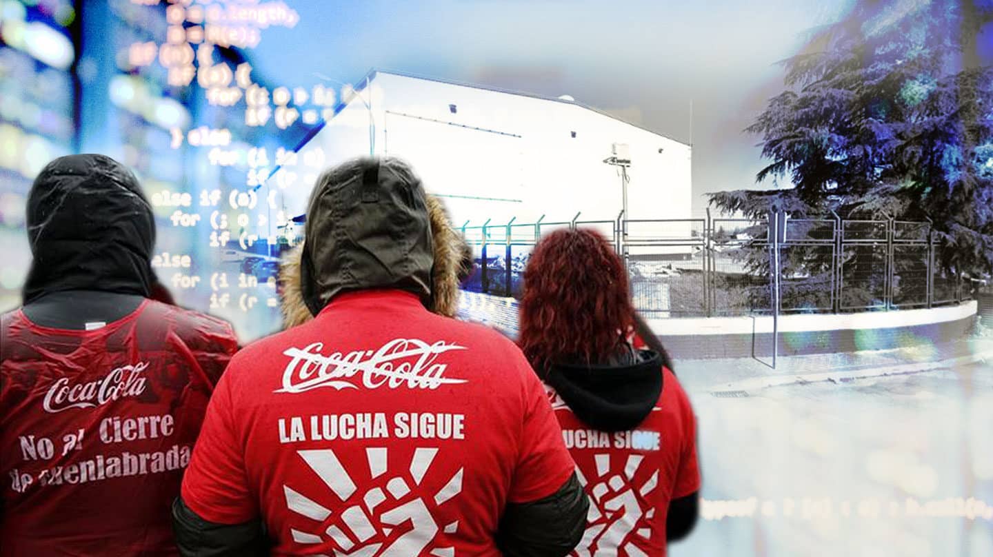 Ilustración de la antigua fábrica de Coca-Cola de Fuenlabrada y futuro centro de datos de Thor Digital