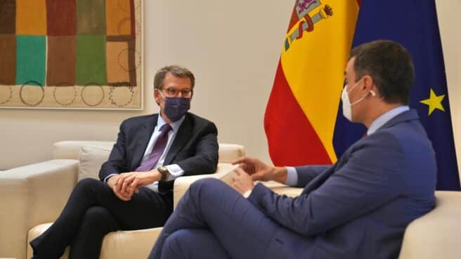 Reunión entre Alberto Nuñez Feijóo y Pedro Sánchez