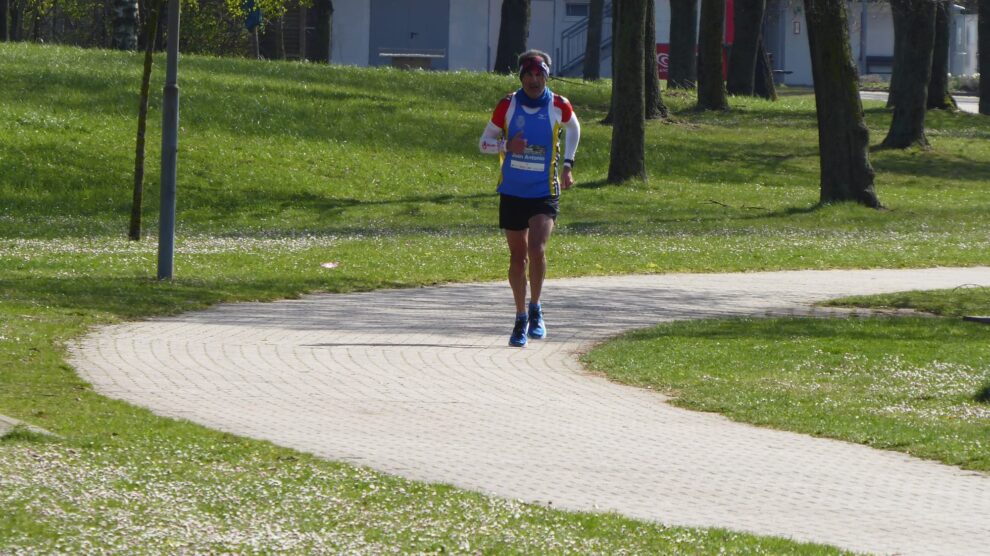 Juan Antonio Ramos, durante la prueba de 100 kilómetros de Ubstadt-Weiher.