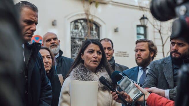 vox-informe-exteriores-anticorrupcion-desfalco-panama La diputada de Vox Macarena Olona, este viernes a las puertas de la Fiscalía Anticorrupción.