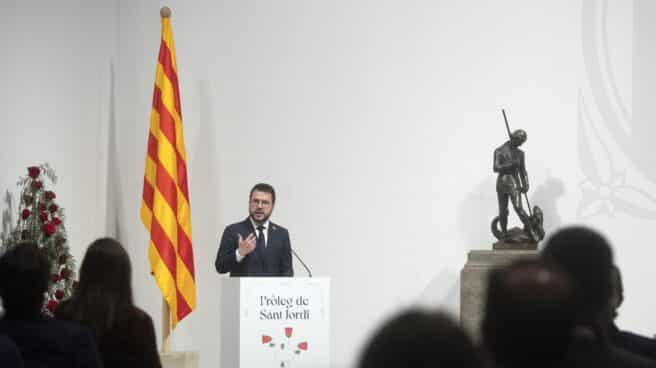 pere-aragones-santjordi El presidente de la Generalitat, Pere Aragonès