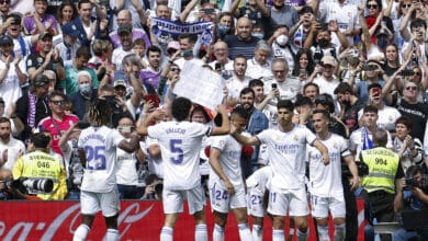 El Real Madrid conquista su trigésimo quinta Liga con un festival goleador