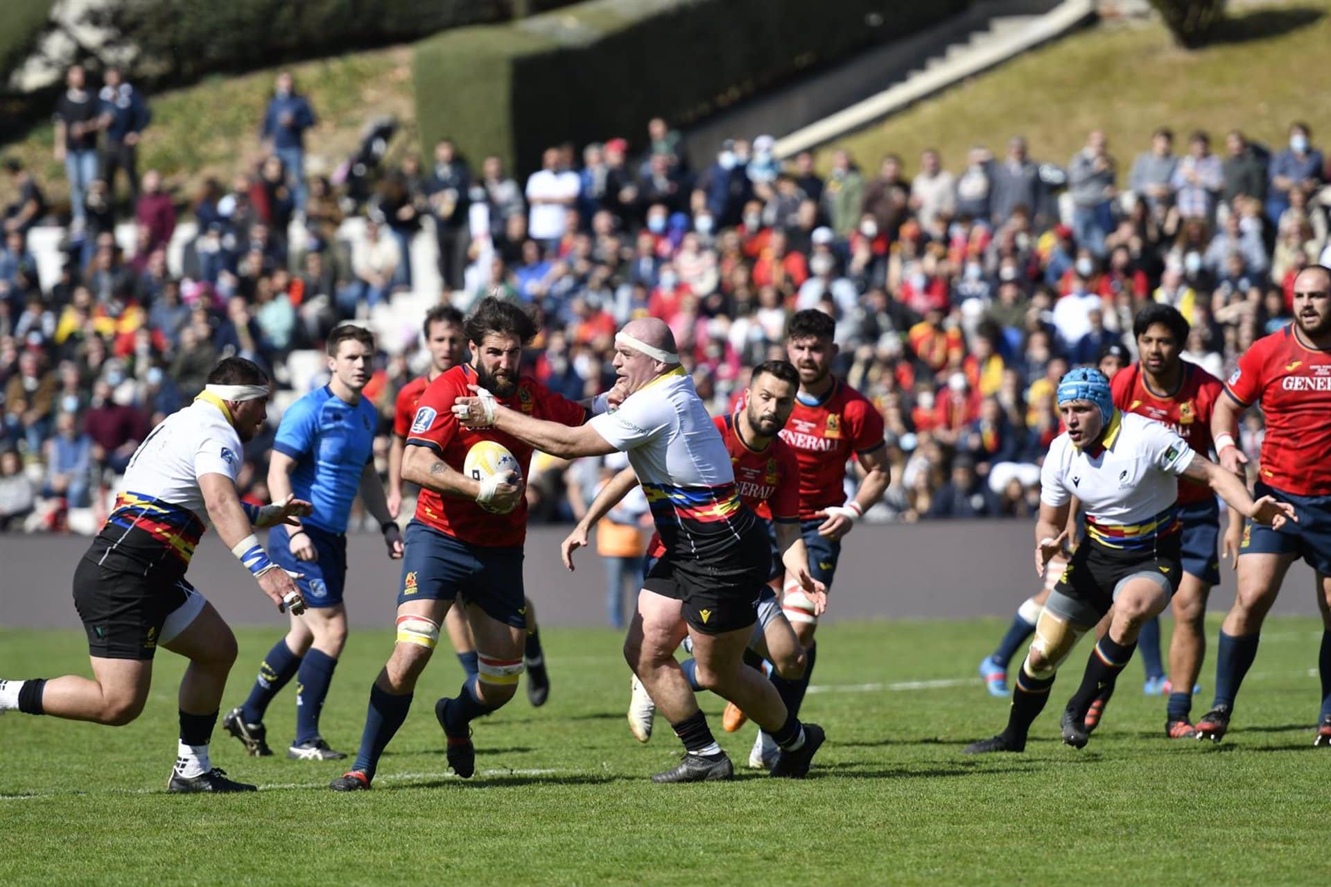 Partido de la selección española de rugby ante Rumanía