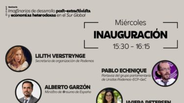 Exteriores subvenciona un seminario de Podemos sobre "desarrollo post-extractivista"
