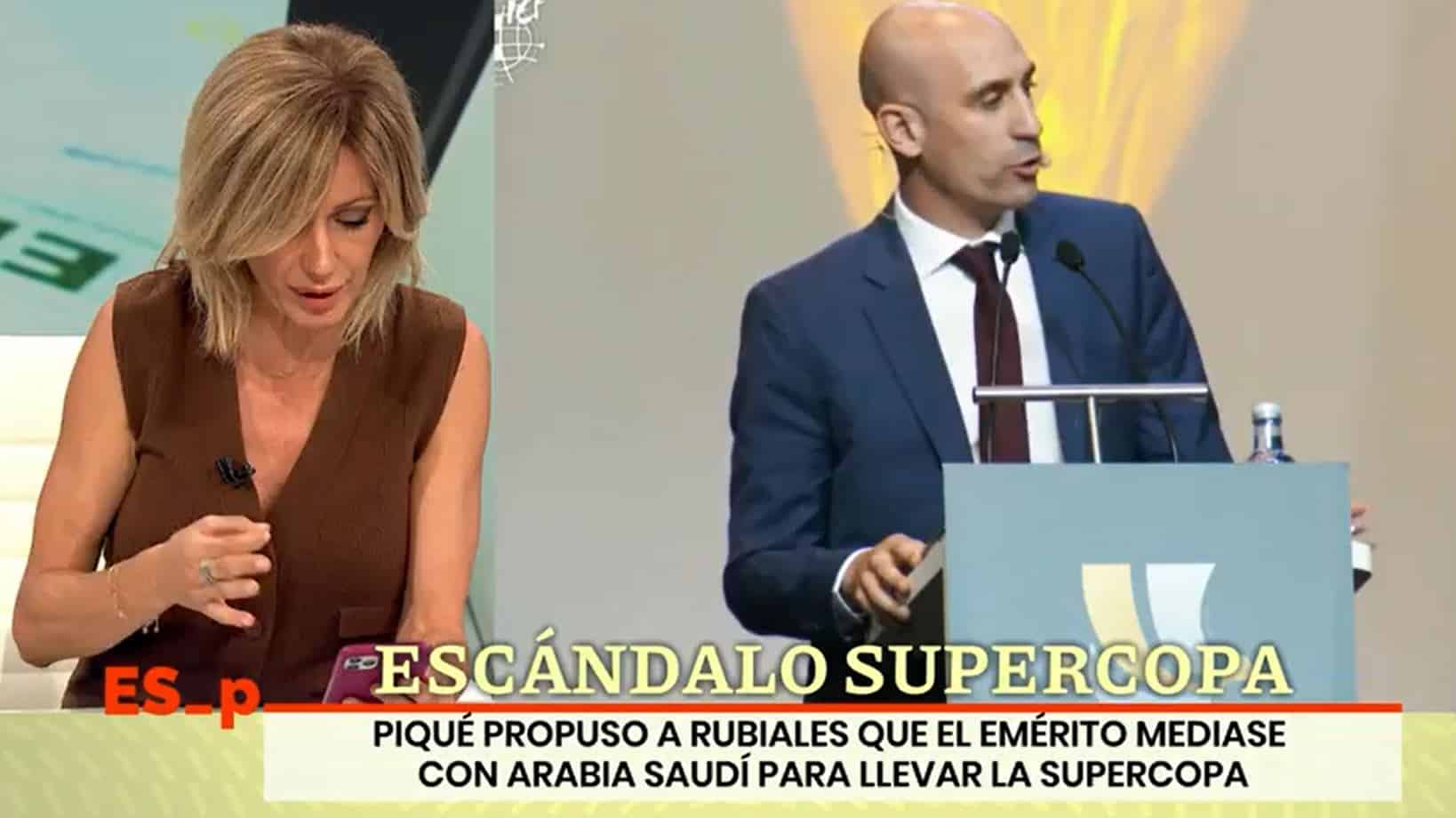 Susanna Griso lee el mensaje recibido en directo del rey emérito Juan Carlos I